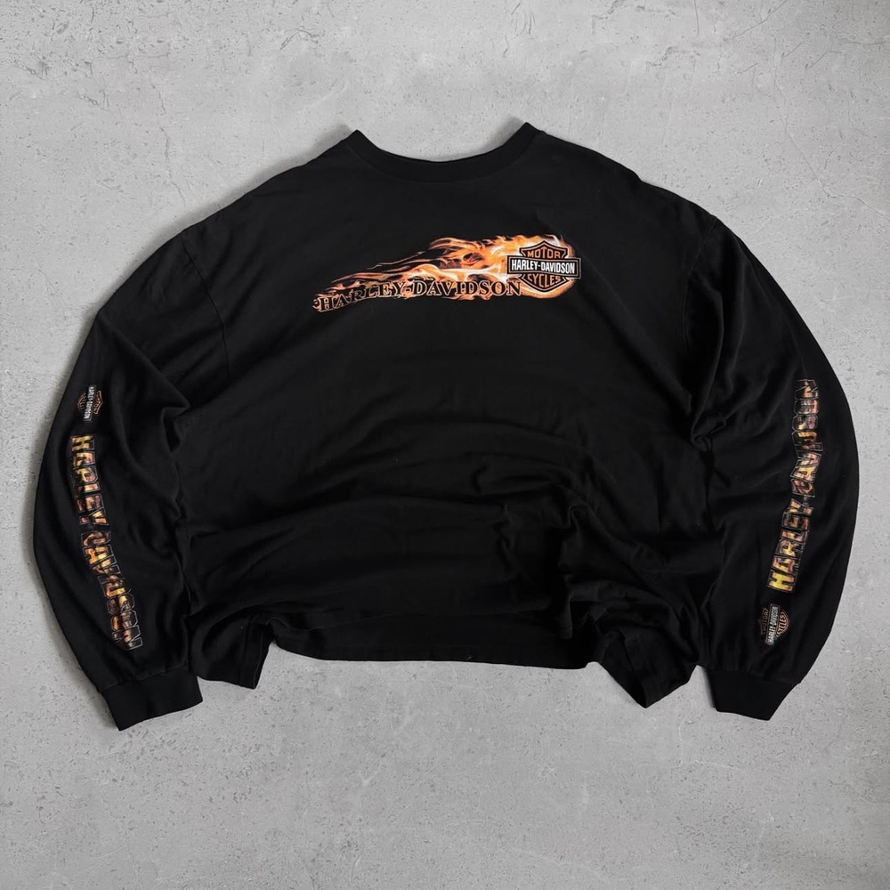 Harley-Davidson Black Flame Graphic Shirt